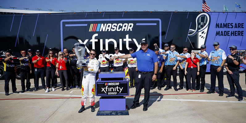 AJ Allmendinger, Chris Rice and the Kaulig Racing team