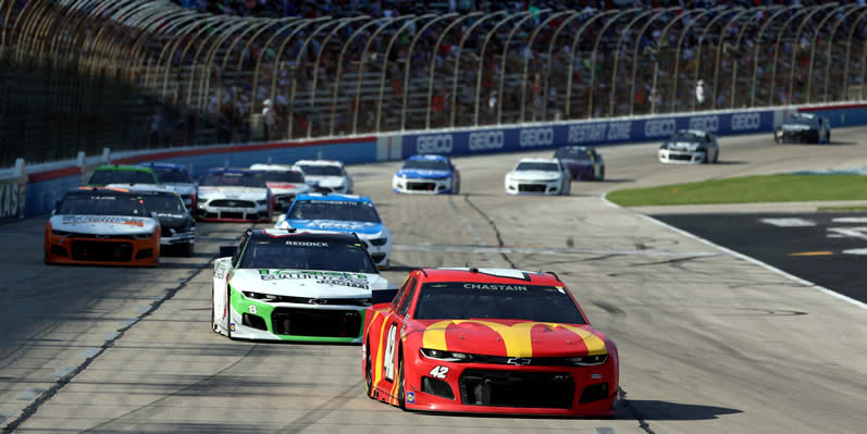 Ross Chastain leads the field
