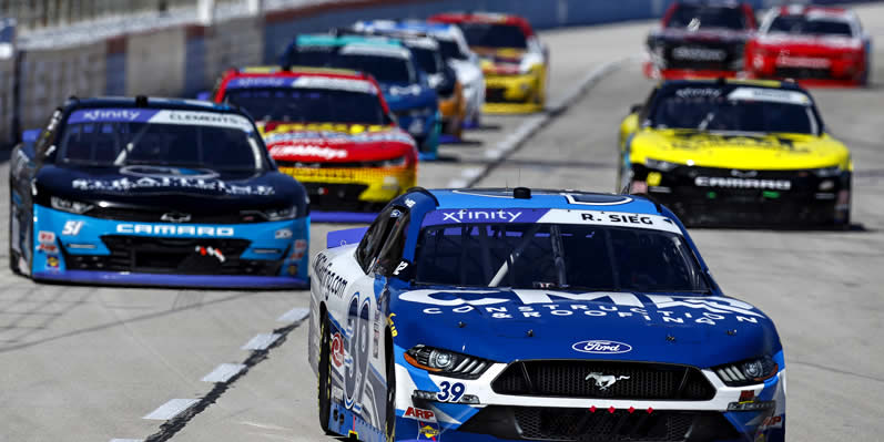 Ryan Sieg drives at Texas Motor Speedway