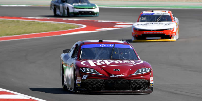 Bubba Wallace drives during qualifying