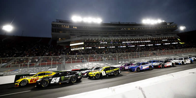 Ty Gibbs and Joey Logano lead the field