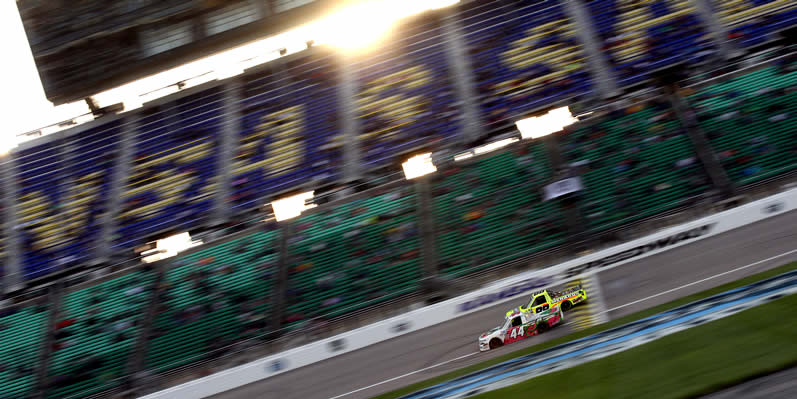 Ross Chastain and Matt Crafton race