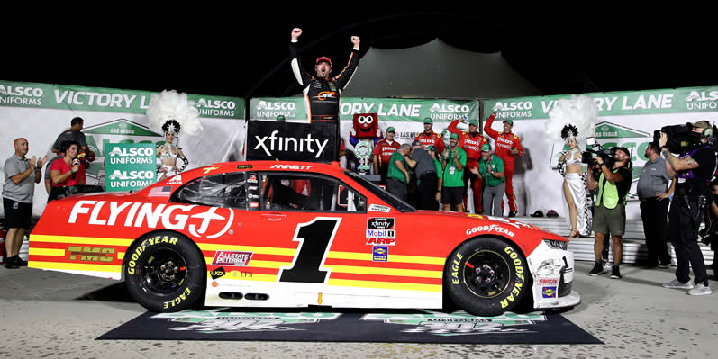 Josh Berry celebrates in victory lane