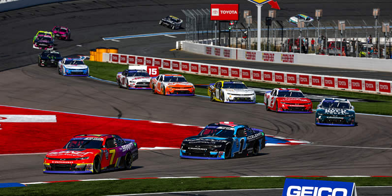 Justin Allgaier and Sam Mayer lead the field