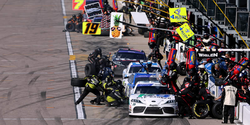 John Hunter Nemechek pits