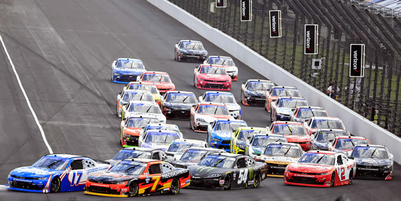 Alex Bowman and Justin Allgaier lead the field