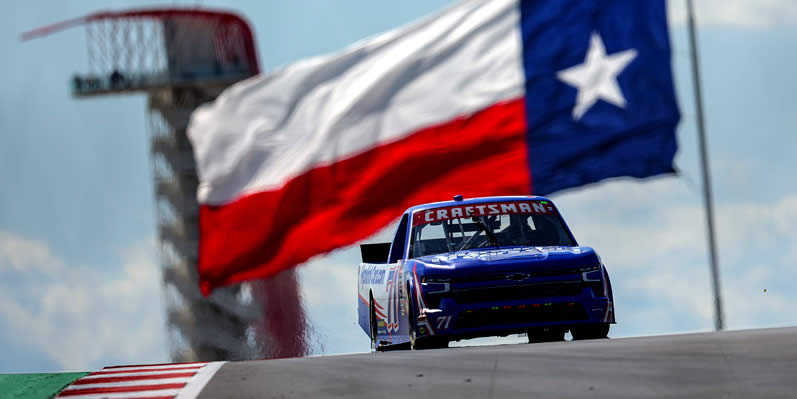 Rajah Caruth drives during qualifying