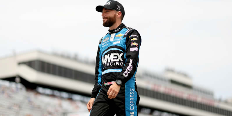 Ross Chastain walks the grid