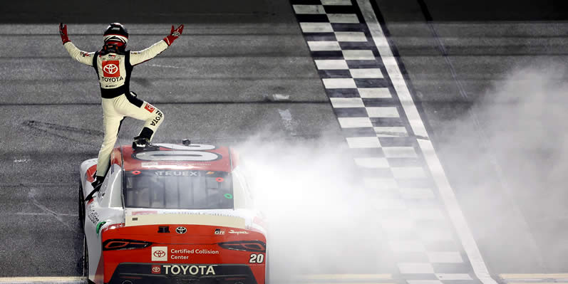 Ryan Truex celebrates after winning