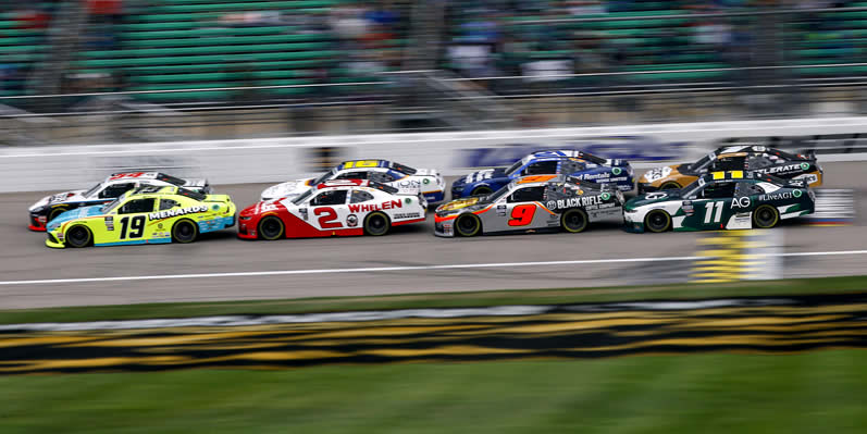 Brandon Jones, Sheldon Creed, Noah Gragson and Daniel Hemric