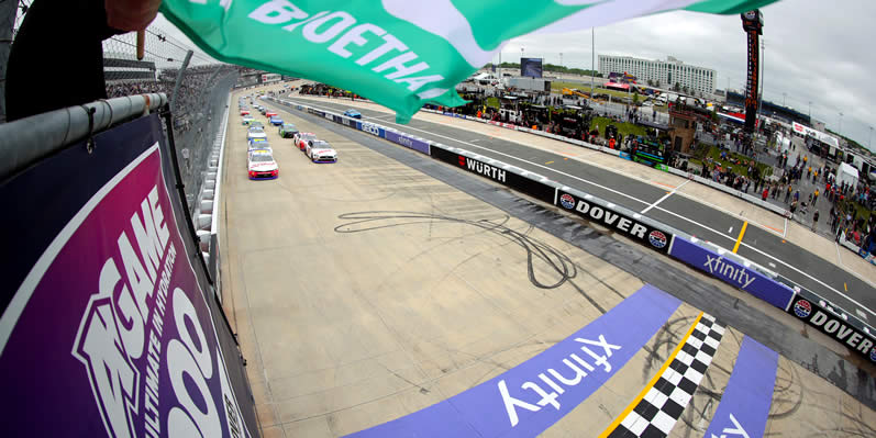 Parker Kligerman and Cole Custer lead the field to the green flag