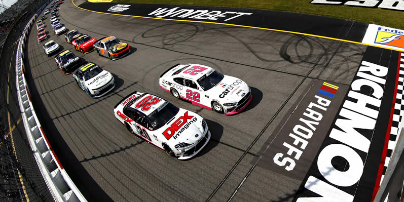 Harrison Burton and Austin Cindric lead the field to start at Richmond Raceway