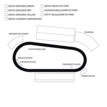 Darlington Raceway seating