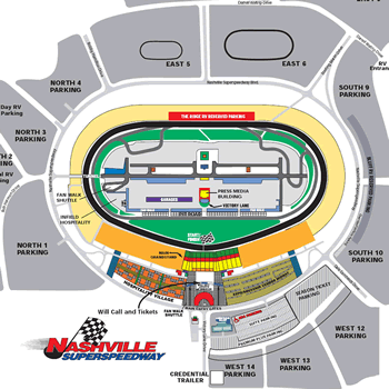 Nashville Superspeedway seating